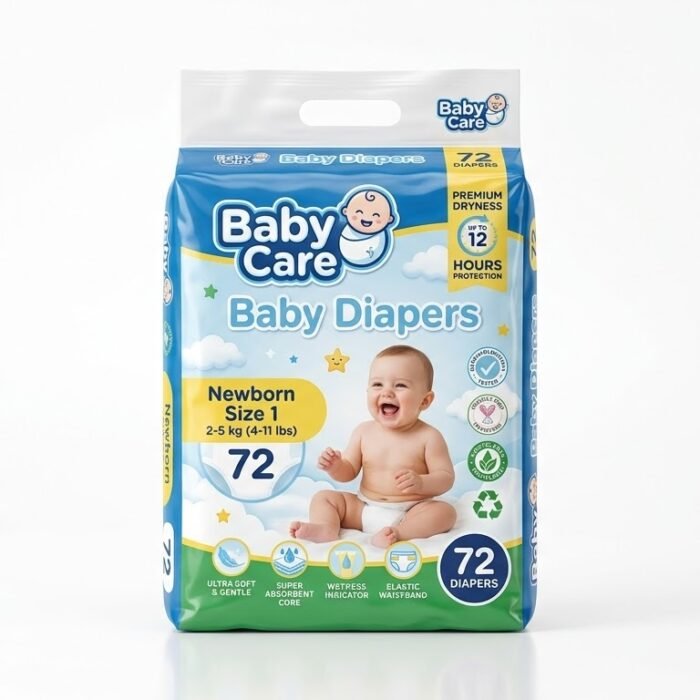Baby Diapers – Soft, Comfortable & Leak Protection for Day and Night Care