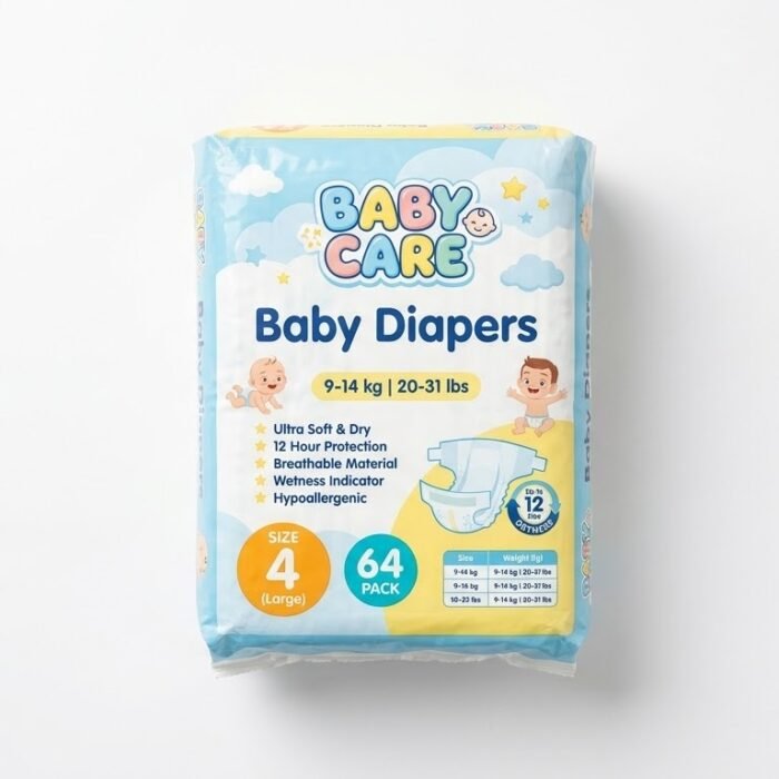 Baby Diapers – Soft, Comfortable & Leak Protection for Day and Night Care