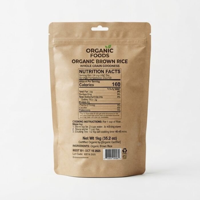 Organic Brown Rice – Whole Grain