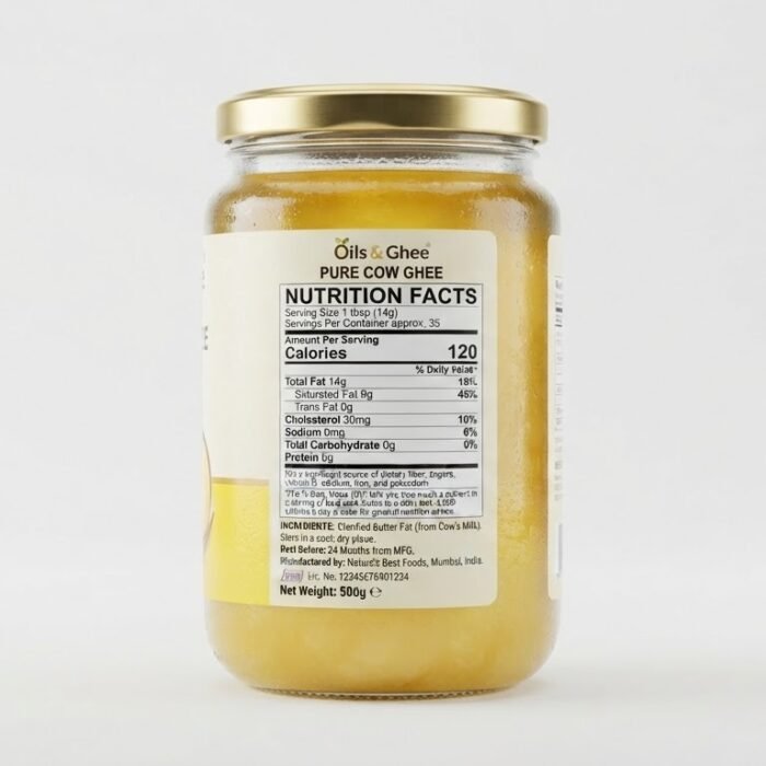 Pure Cow Ghee – Rich, Aromatic & Traditional Clarified Butter