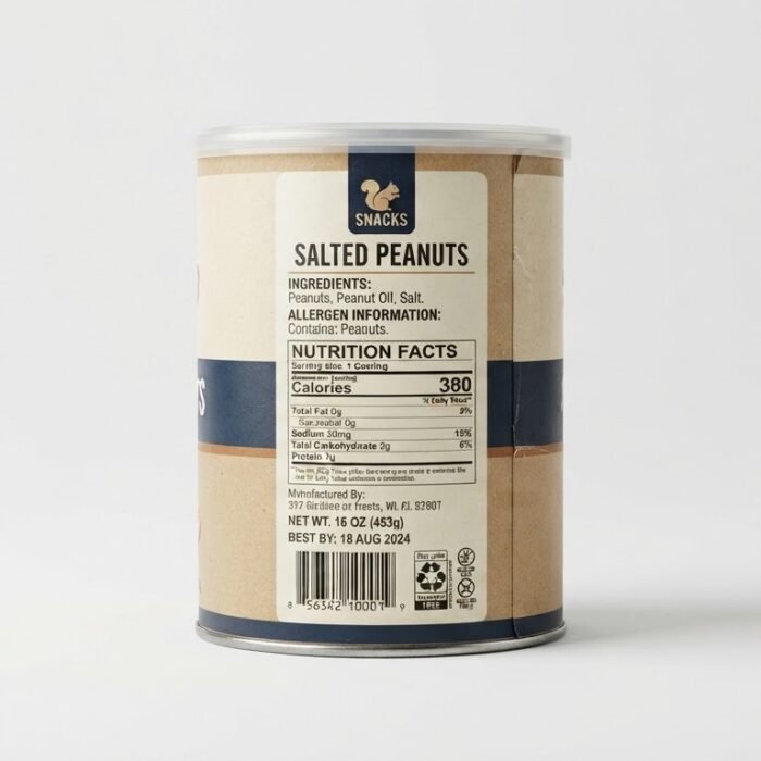 Salted Peanuts – Crunchy, Roasted
