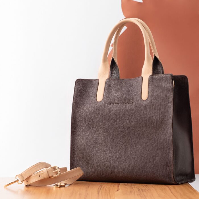 Women's Everyday Convertible Leather Tote Bag