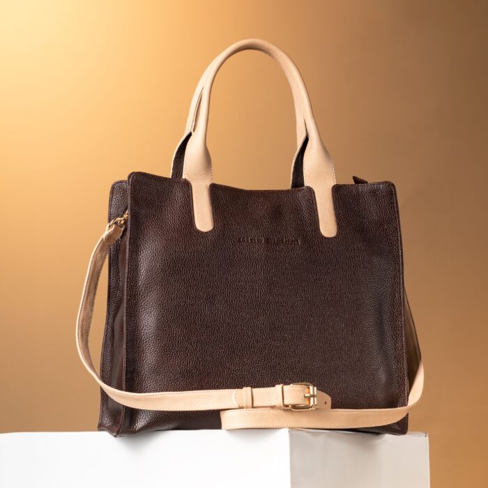 Women's Everyday Convertible Leather Tote Bag
