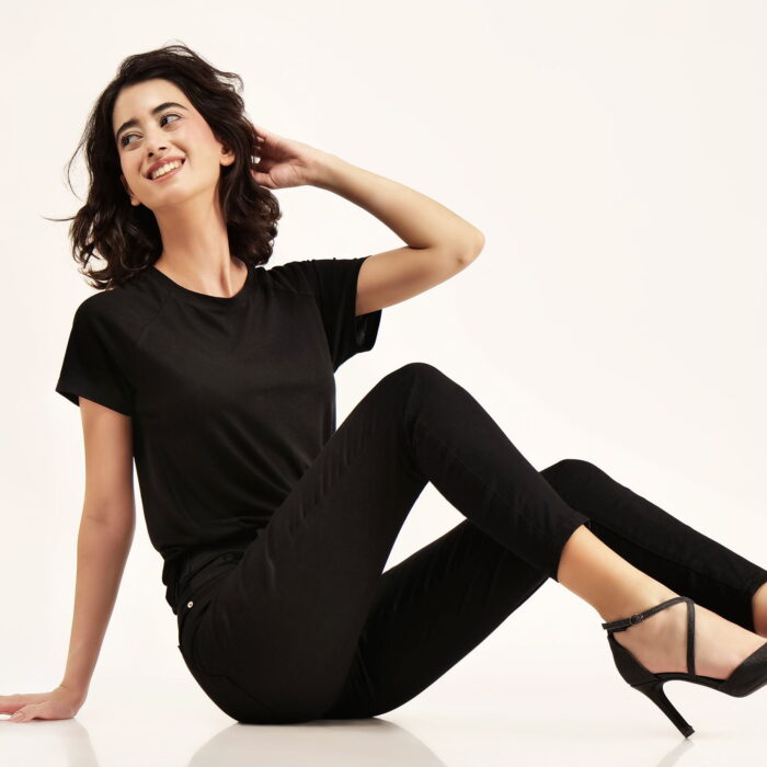 Classic Black Ribbed Top